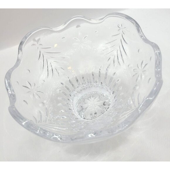 Mikasa Christmas Night Footed Bowl Serving Celebrations Centerpiece Holiday - Picture 1 of 8